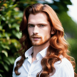 Long Wavy Red Hairstyle profile picture for men